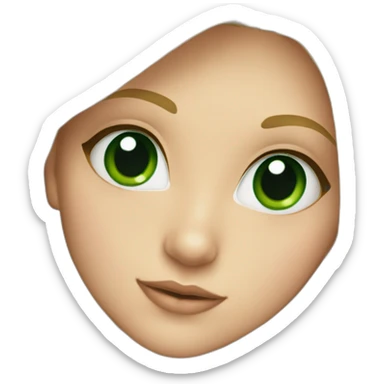 Girl-long-blonde-hair-big-green-eyes-nose-piercing sticker