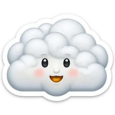 Emoji de pensamiento  nube sticker