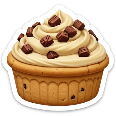 one filled date with like cookie dough topping  sticker