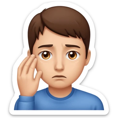 Eye twitching sticker