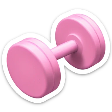 light pink dumbells  sticker