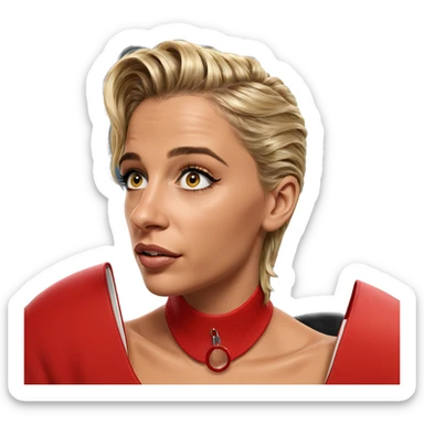 blonde girl portrait realism sticker