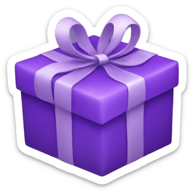 Gift purple sticker