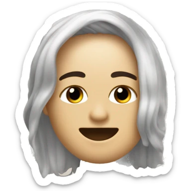 Emoji de enamorado de WhatsApp con signos de música y audífonos  sticker