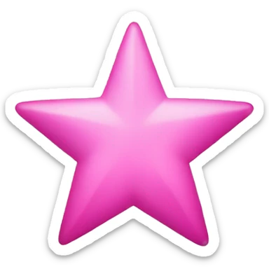 Pink star sticker