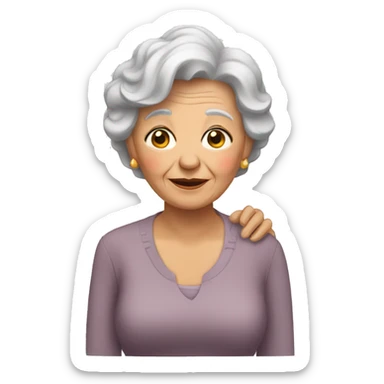 Abuela y su nieta sticker