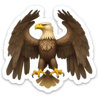 two-headed eagle sticker