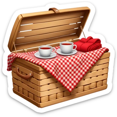 Cozy Picnic basket sticker