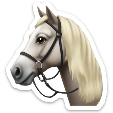 A horse on a horse sticker