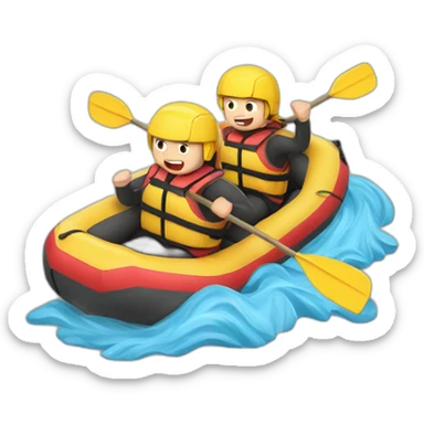 rafting sticker
