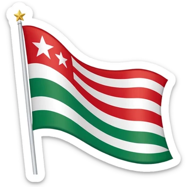 Tschetschenische Flagge  sticker