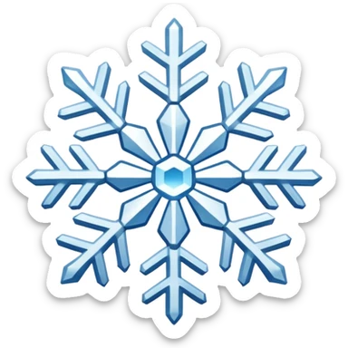 Snowflakes in winter morning sticker