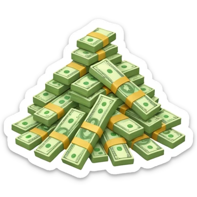 mountain of money sticker