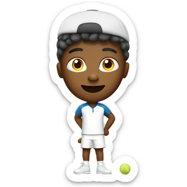 Personne qui joue au tennis  sticker