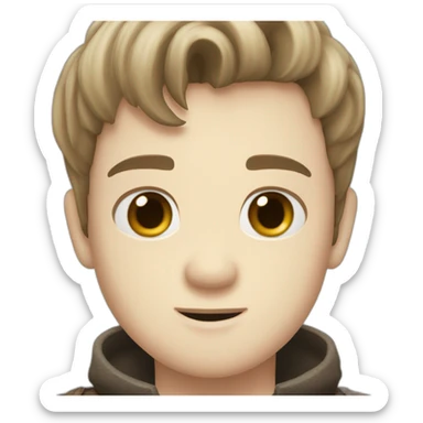 Edmund Pevensie Narnia Black hair  sticker