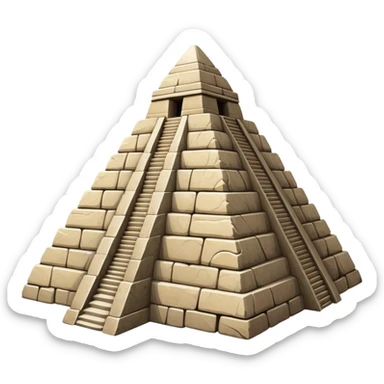 Toltec pyramid temple sticker