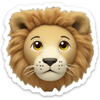 lion jellycat sticker