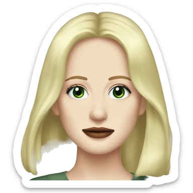 Eva Green with blonde hair sticker