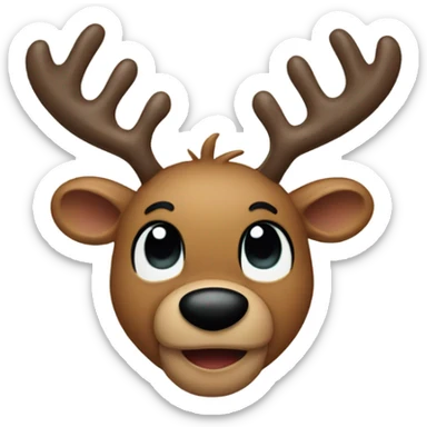 Micky mouse as a reindeer  sticker