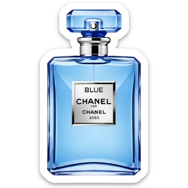 Create perfume emoji for blue de Chanel and jpg sticker