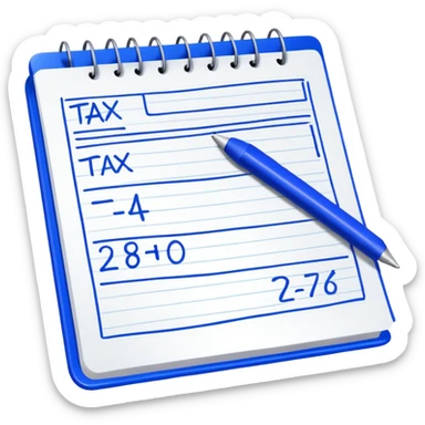 Tax learning note sticker