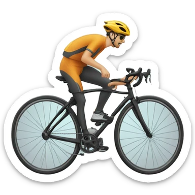 Chany en velo sticker