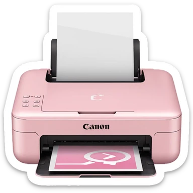 Pale Pink Canon Portable Printer sticker