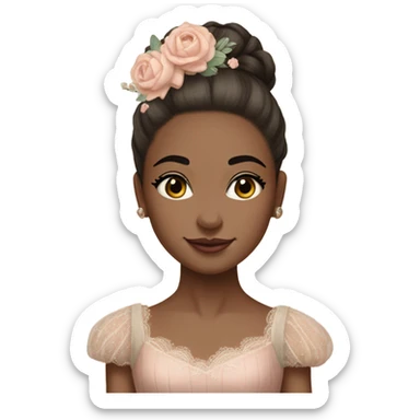 Shabby chic ballerina  sticker