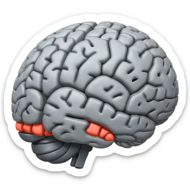 crazy brain sticker