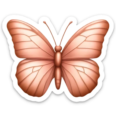 Rose gold butterfly sticker