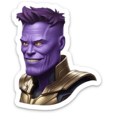 Elon musk as thanos sticker