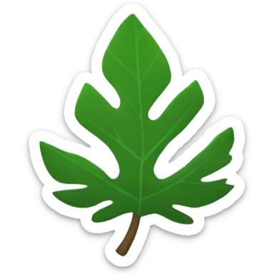 Animal Crossing leaf sticker