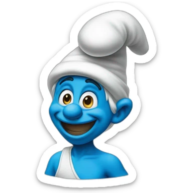 Dessin Smurfs sticker