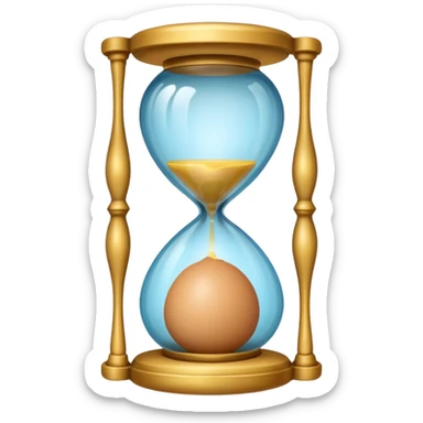 Hourglass egg shape sticker