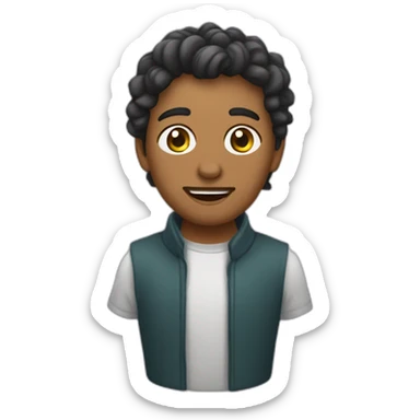 carinha de apaixonado sticker