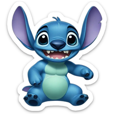 Stitch from lilo and stitch sticker