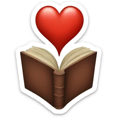Read heart  sticker