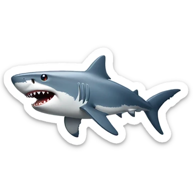 Shark drinking Pepsi  sticker