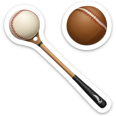 Hurley and sliotar as in what's used for the Irish sport  sticker