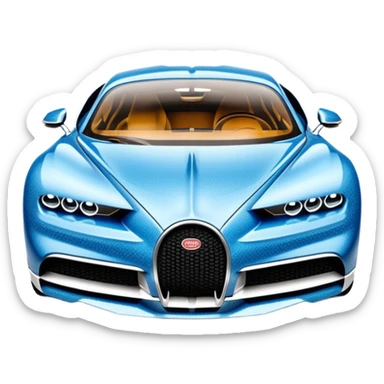 black bugatti chiron made from diamonds sticker