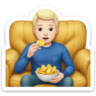 couch potato sticker
