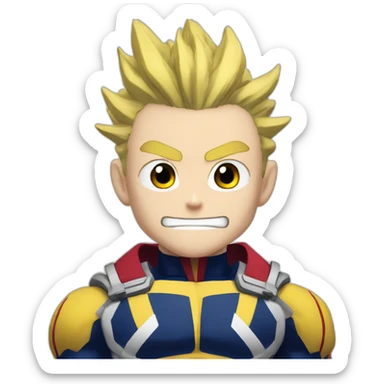 All might my hero academia sticker