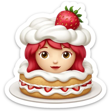 Strawberry shortcake sticker