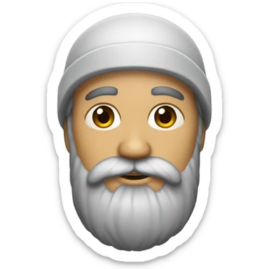 Homme noir barbu sticker