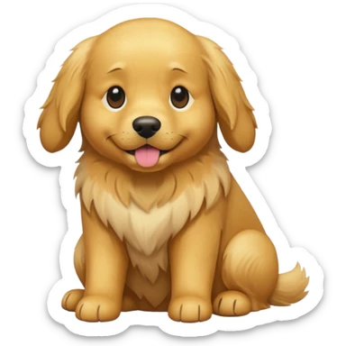 cinematic dog realistic full body emoji avatar sticker