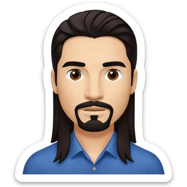 Kevin Richardson with long hair sticker