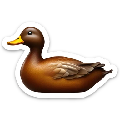 Smoking duck sticker