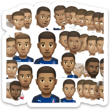 Mbappé jouant à FC 23 sticker