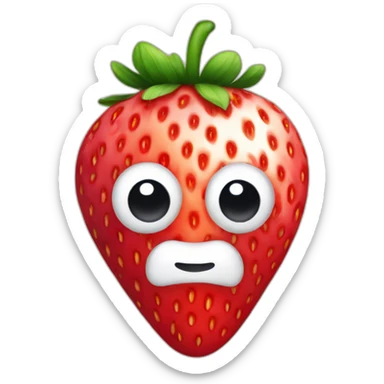 strawberry gumdrop sticker