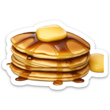pancakes with syrup sticker